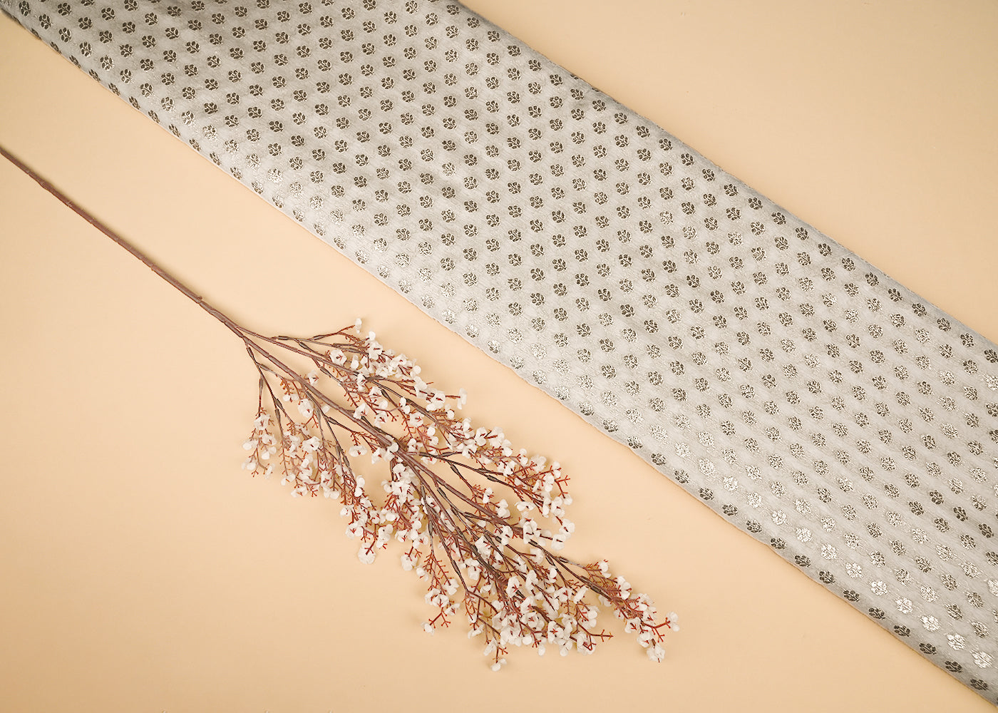 White-Dyeable-Chanderi-Fabric-With-All-Over-Zari-Handloom-21805