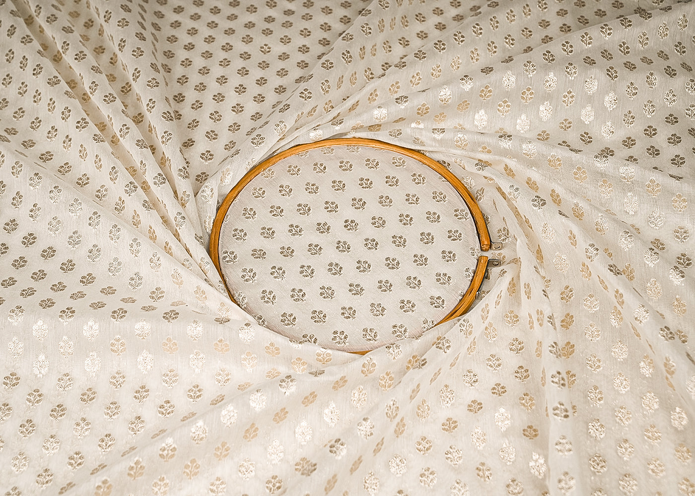 White-Dyeable-Chanderi-Fabric-With-All-Over-Zari-Handloom-21805-close-view