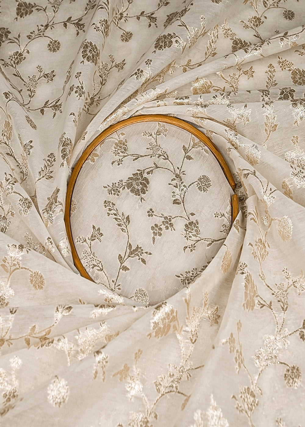 White-Dyeable-Chanderi-Silk-Fabric-With-All-Over-Dull-Gold-Zari-Handloom-21814-clsoe-view