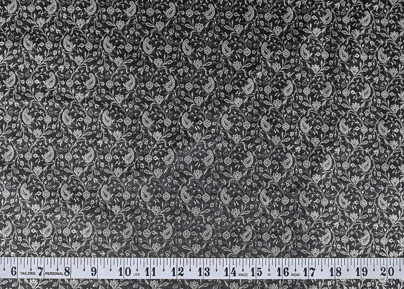 Black-Banarasi-Brocade-Fabric-With-All-Over-Zari-Handloom-21914-measurement-view