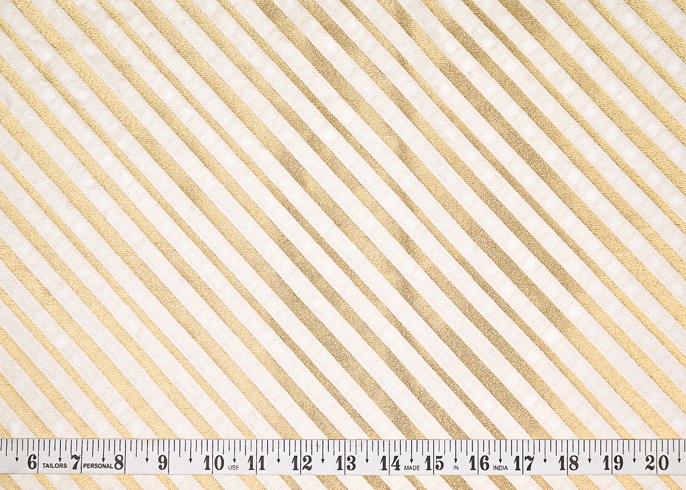 White-Dyeable-Banarasi-Brocade-Fabric-With-All-Over-Stripes-Of-Golden-Zari-Handloom-21926-measurement-view