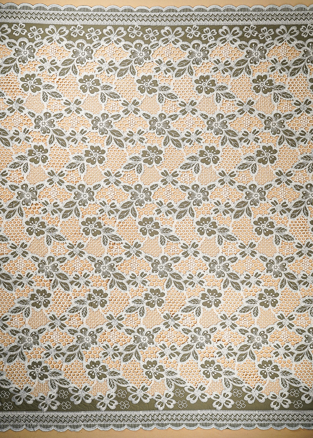 Mehendi-Green-Cotton-Fabric-With-All-Over-Thread-And-Cutwork-With-Two-Side-Scalloped-Border-21956-measurement-data