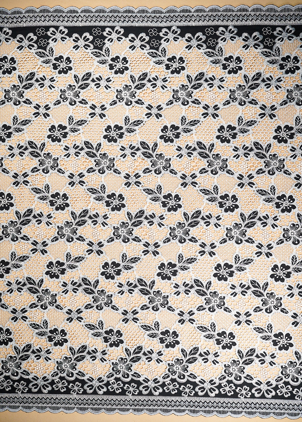 Black-Cotton-Fabric-With-All-Over-Thread-And-Cutwork-With-Two-Side-Scalloped-Border-21957-border-view