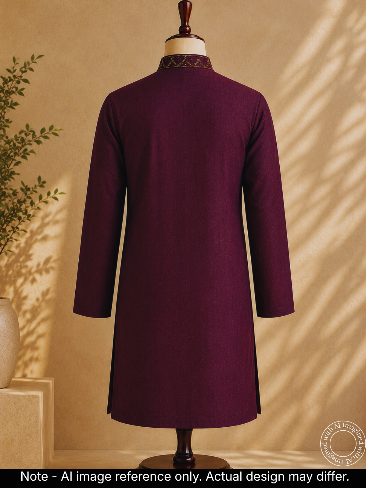 The Kohinoor - Unstitched Purple Kurta Fabric For Men 22187