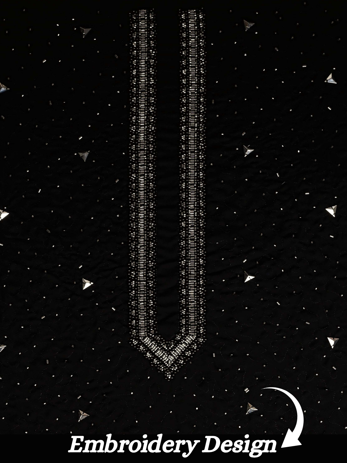 The Kohinoor - Unstitched Black Kurta Fabric For Men 22189