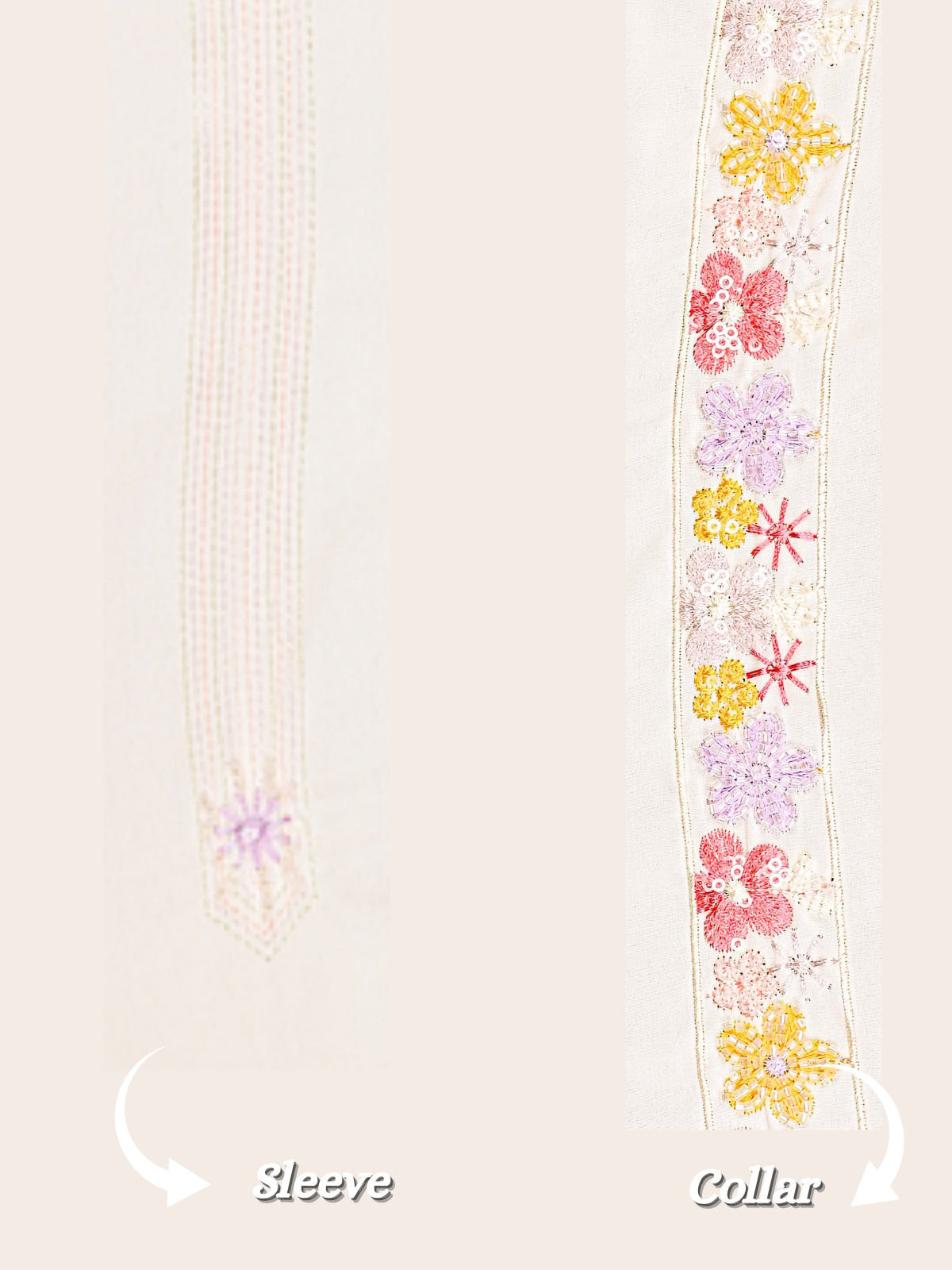 The Kohinoor - Unstitched Off White Kurta Fabric For Men 22190