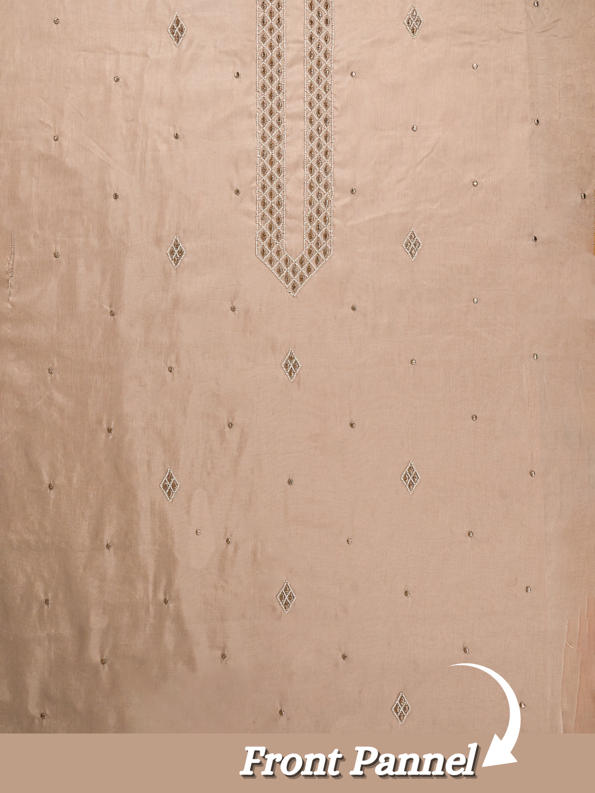 the-kohinoor-unstitched-light-peach-kurta-fabric-for-men-22191-front-panel