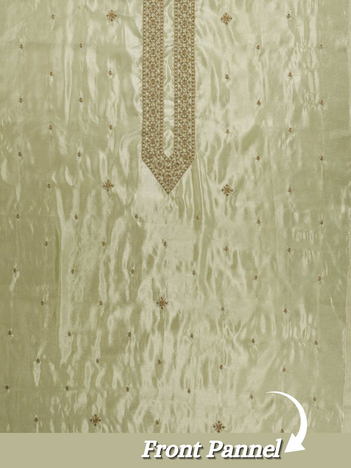 The Kohinoor - Unstitched Light Pista Green Kurta Fabric For Men 22192