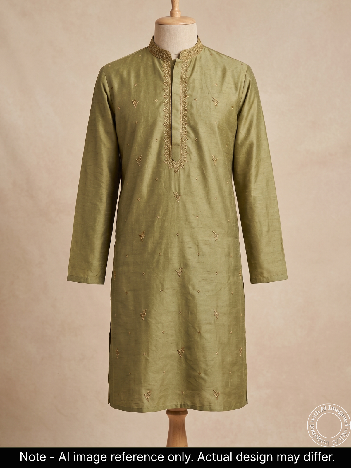 the-kohinoor-unstitched-pista-green-kurta-fabric-for-men-22194-front-view