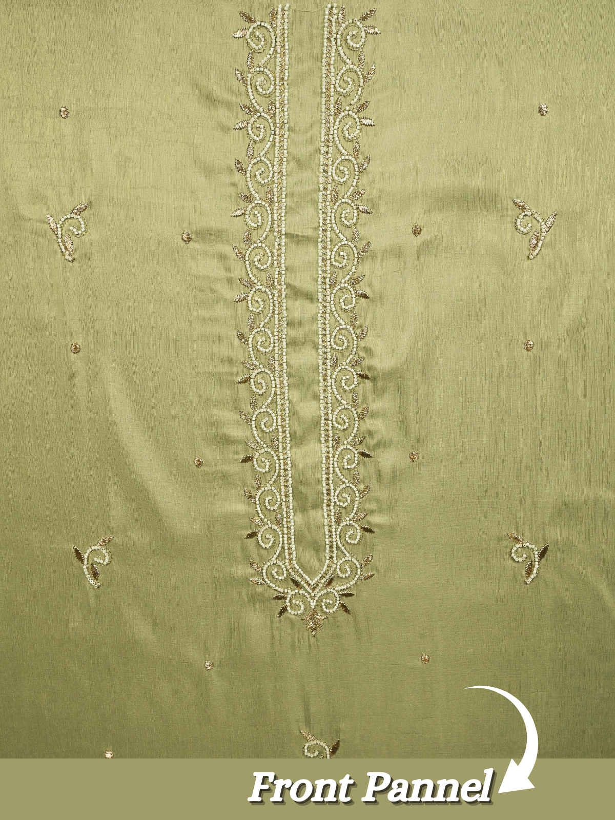 the-kohinoor-unstitched-pista-green-kurta-fabric-for-men-22194-front-panel