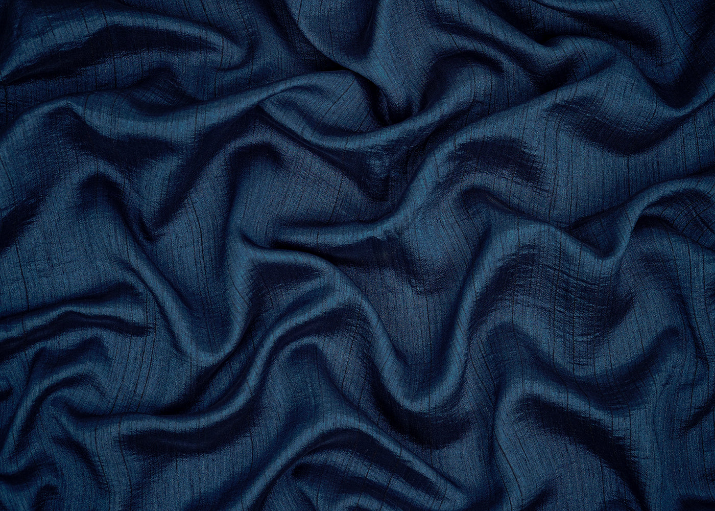 Navy Blue Colored Nysa Silk Fabric 22209(103)