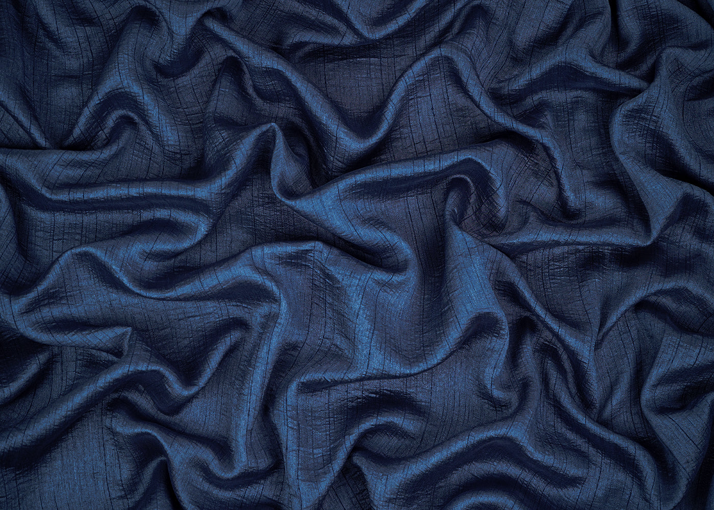 Slate Blue Colored Nysa Silk Fabric 22209(105)