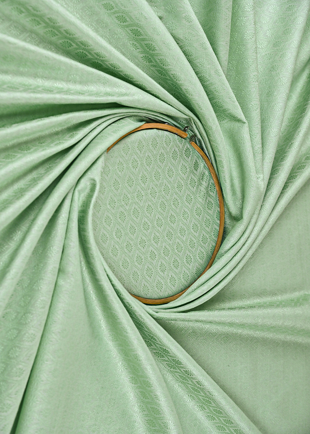 Mint-Green-Banarasi-Brocade-Fabric-With-All-Over-Self-Work-22220-close-view