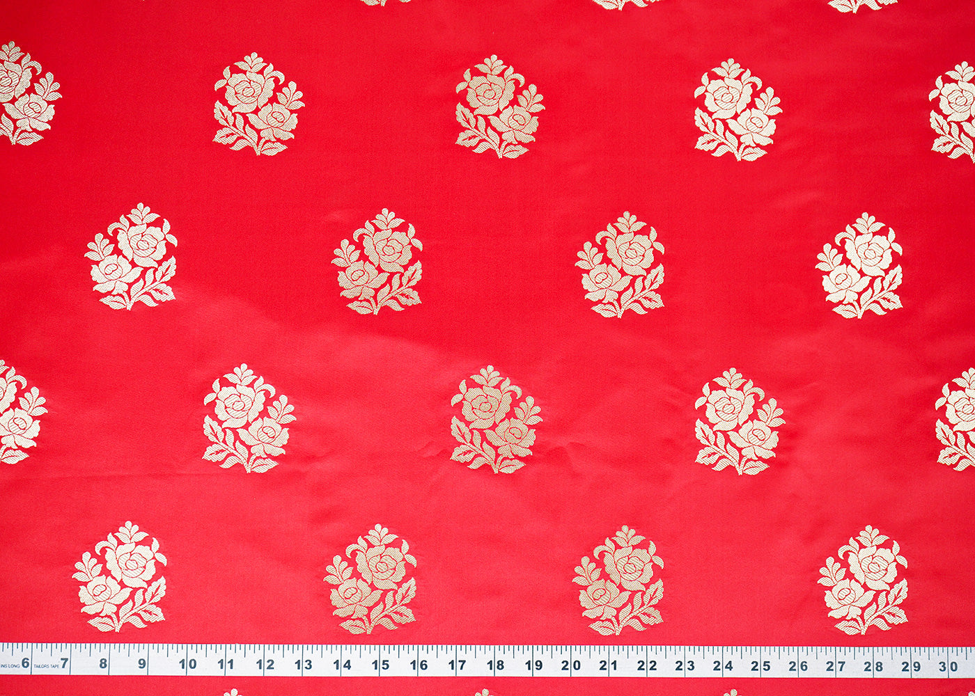Red-Banarasi-Brocade-Fabric-With-Allover-Golden-Zari-Handloom-22250-measurement-view