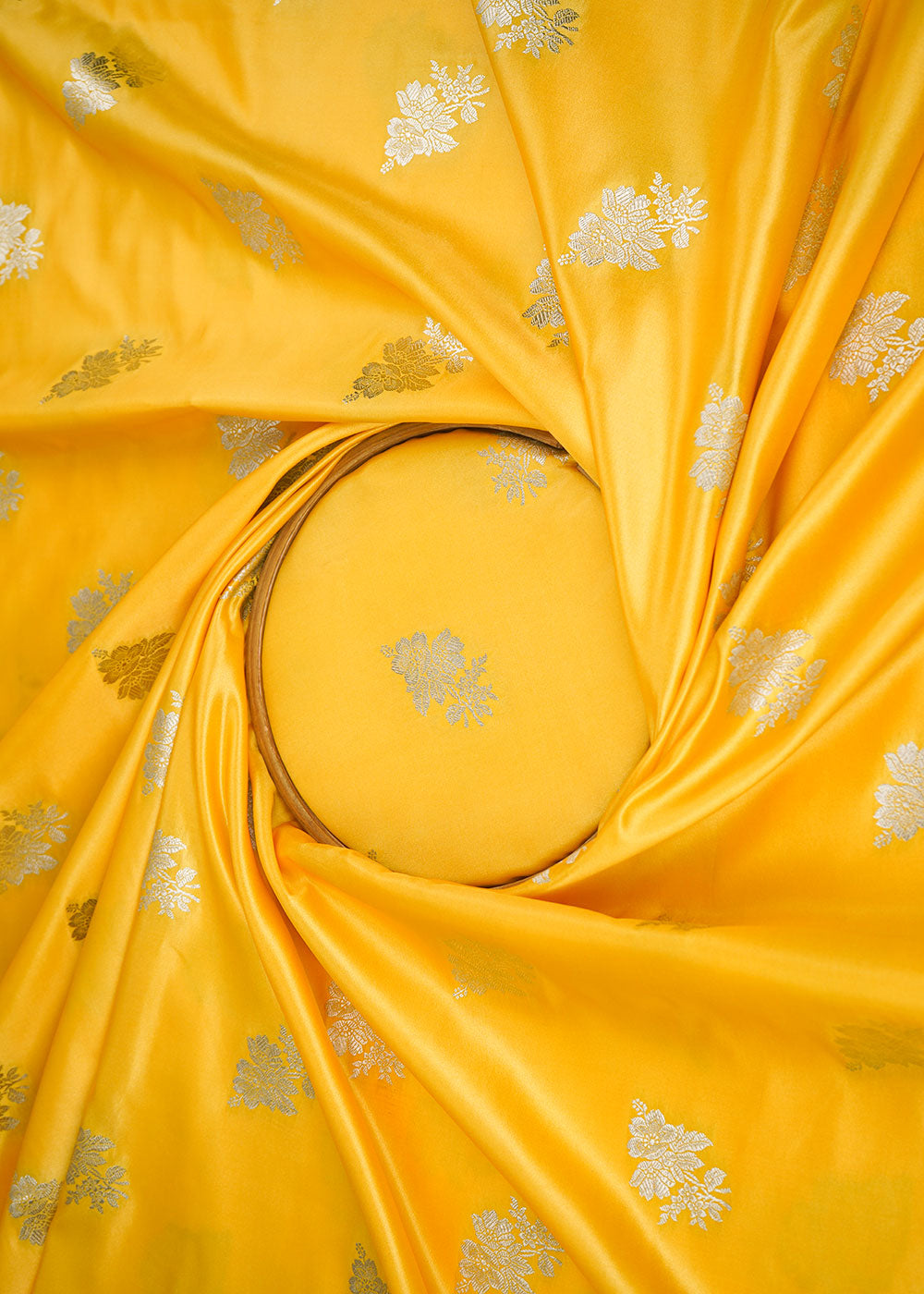 Yellow-Banarasi-Brocade-Fabric-With-Allover-Zari-Handloom-22266-close-view