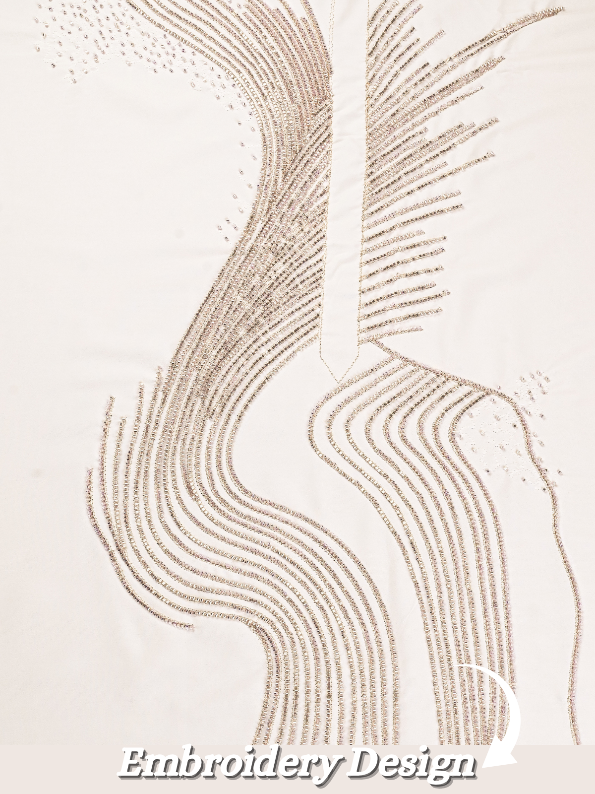 The Kohinoor - Unstitched Off White Kurta Fabric For Men 22275