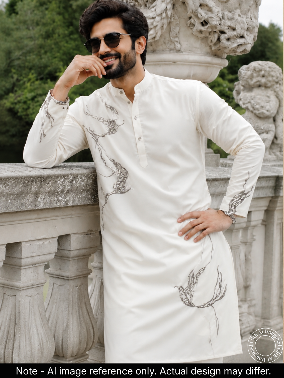The Kohinoor - Unstitched Off White Kurta Fabric For Men 22276