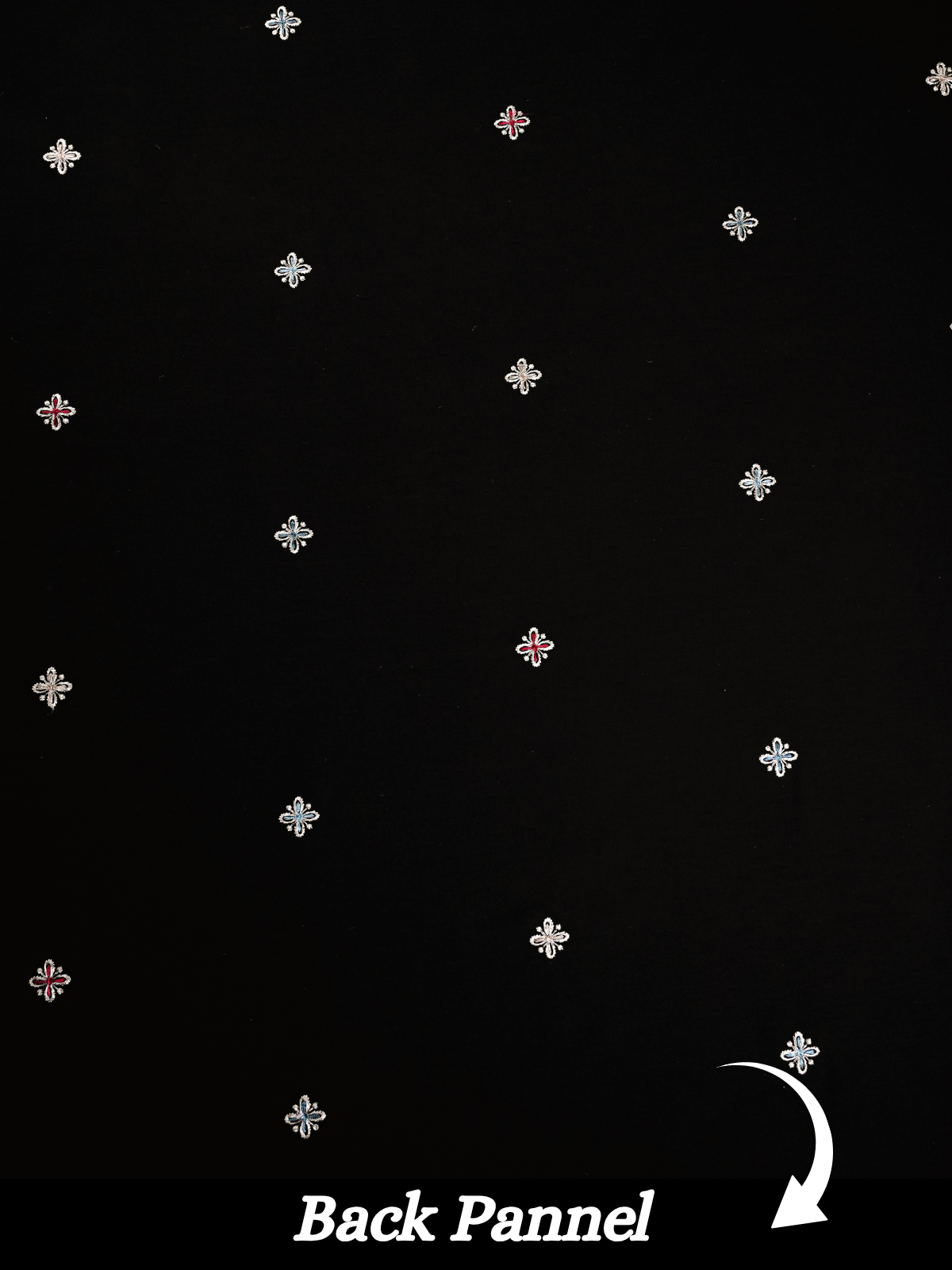 The Kohinoor - Unstitched Black Kurta Fabric For Men 22277