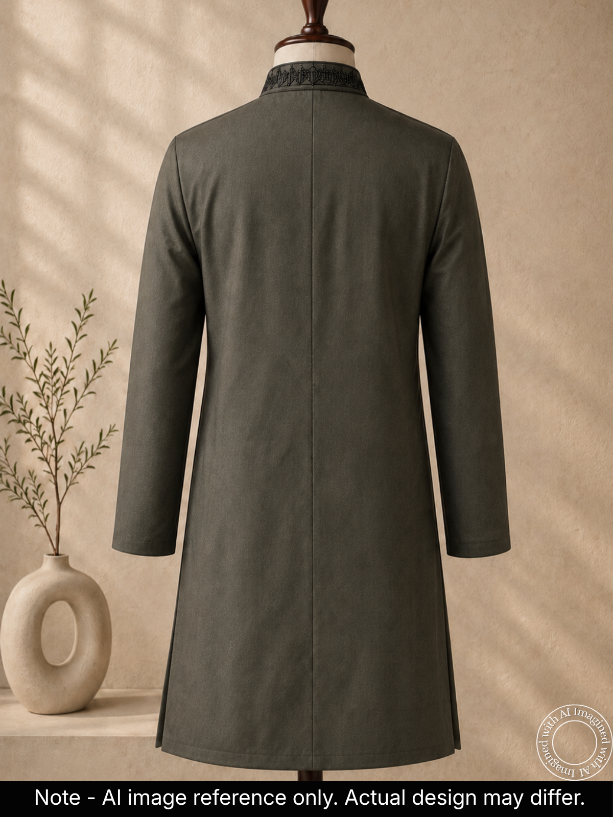 The Kohinoor - Unstitched Sage Green Kurta Fabric For Men 22281