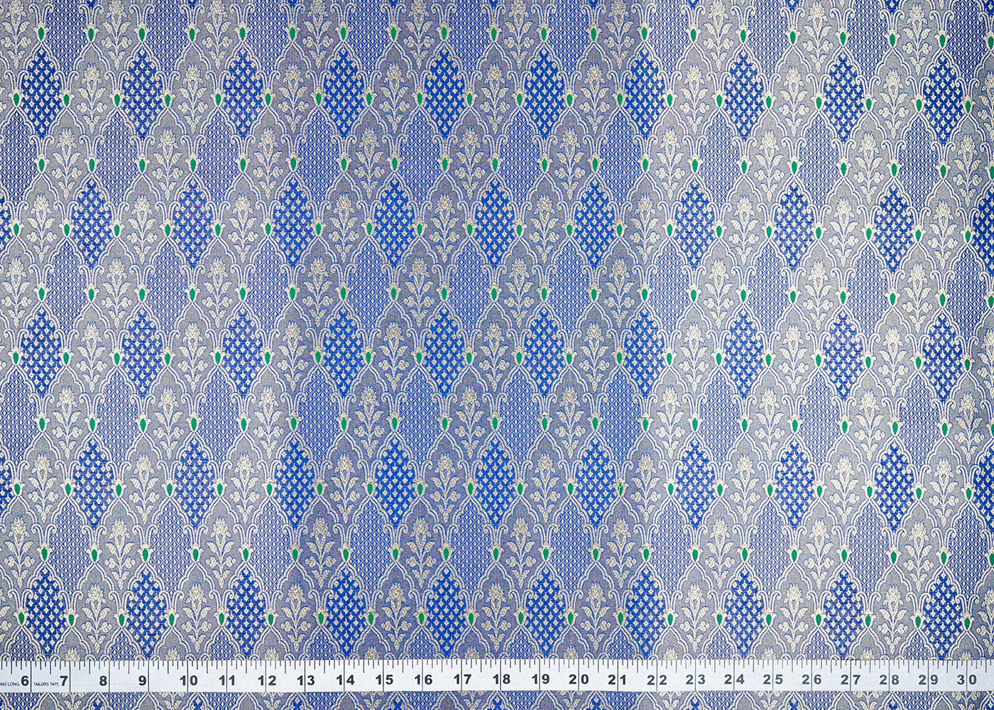 Royal-Blue-Banarasi-Brocade-Fabric-With-Allover-Thread-And-Golden-Zari-Handloom-22304-measurement-view