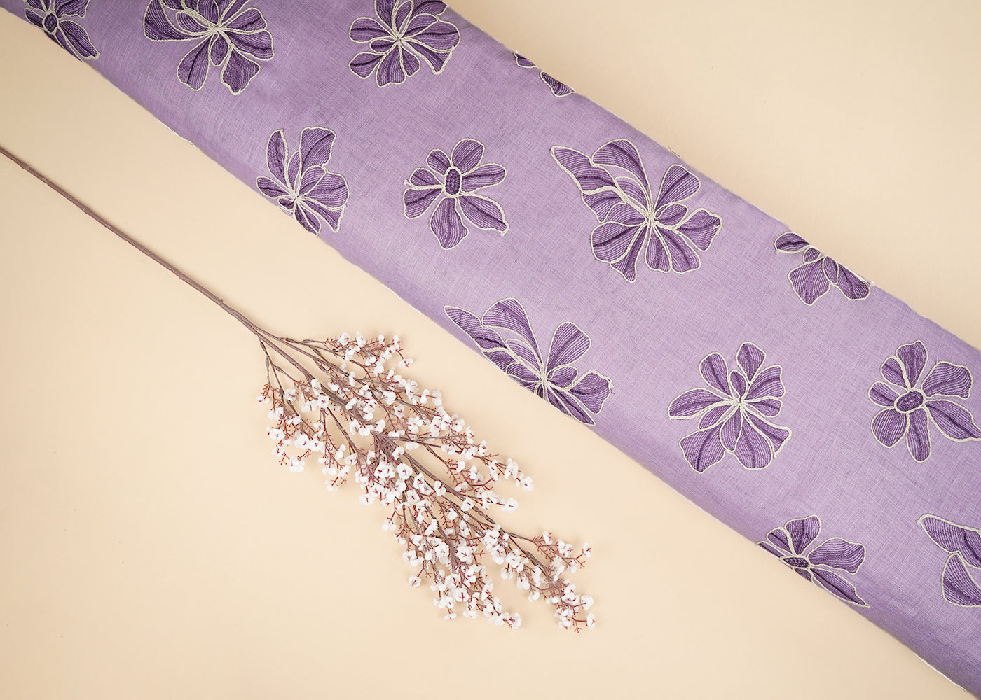 Lavender-Linen-Fabric-With-All-Over-Floral-Dori-And-Thread-Work-22395