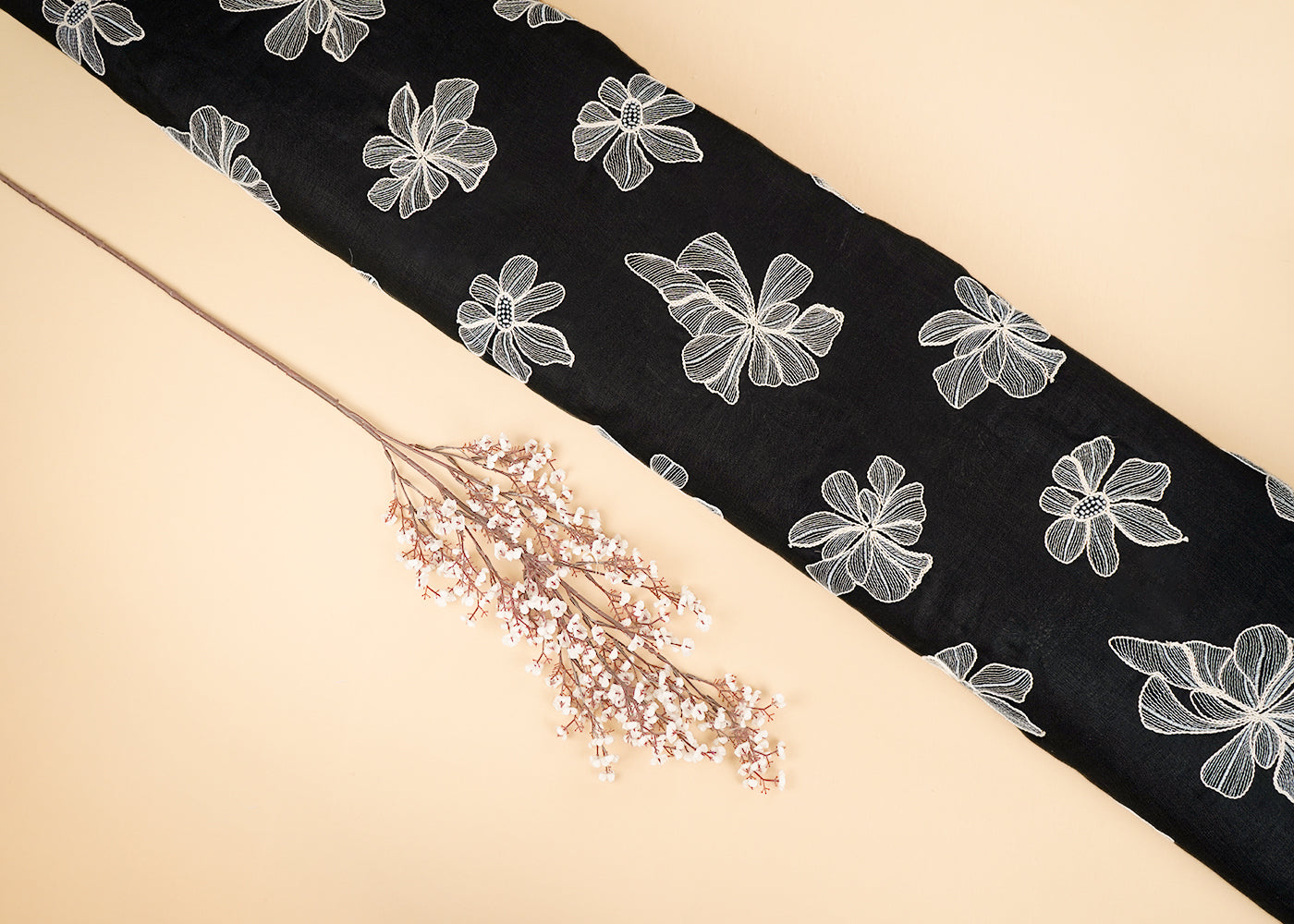 Black-Linen-Fabric-With-All-Over-Floral-Dori-And-Thread-Work-22397