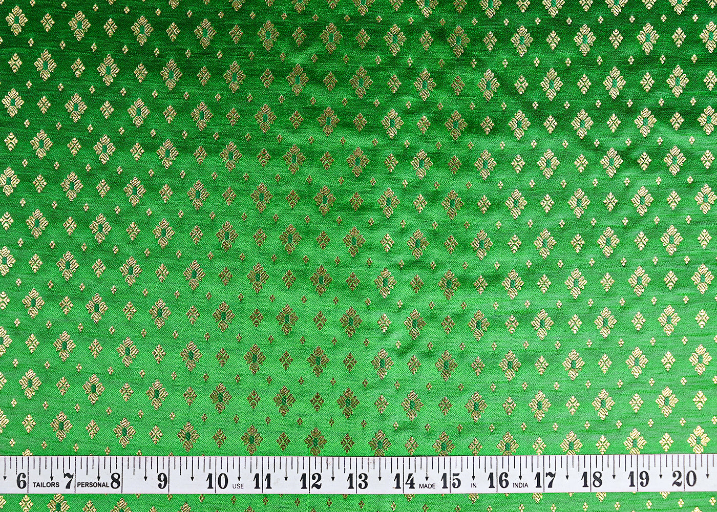 Light-Green-Banarasi-Brocade-Fabric-With-Allover-Golden-Zari-Handloom-22440-measurement-view