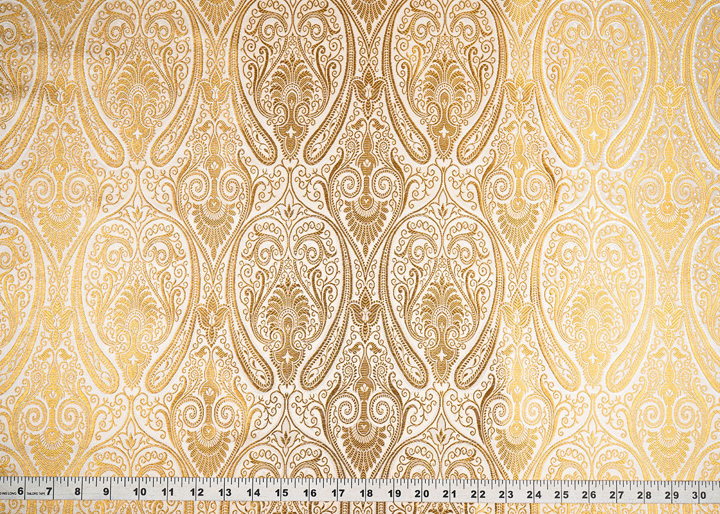 Off-White-Banarasi-Brocade-Fabric-With-Allover-Golden-Zari-Handloom-22464-measurement-view