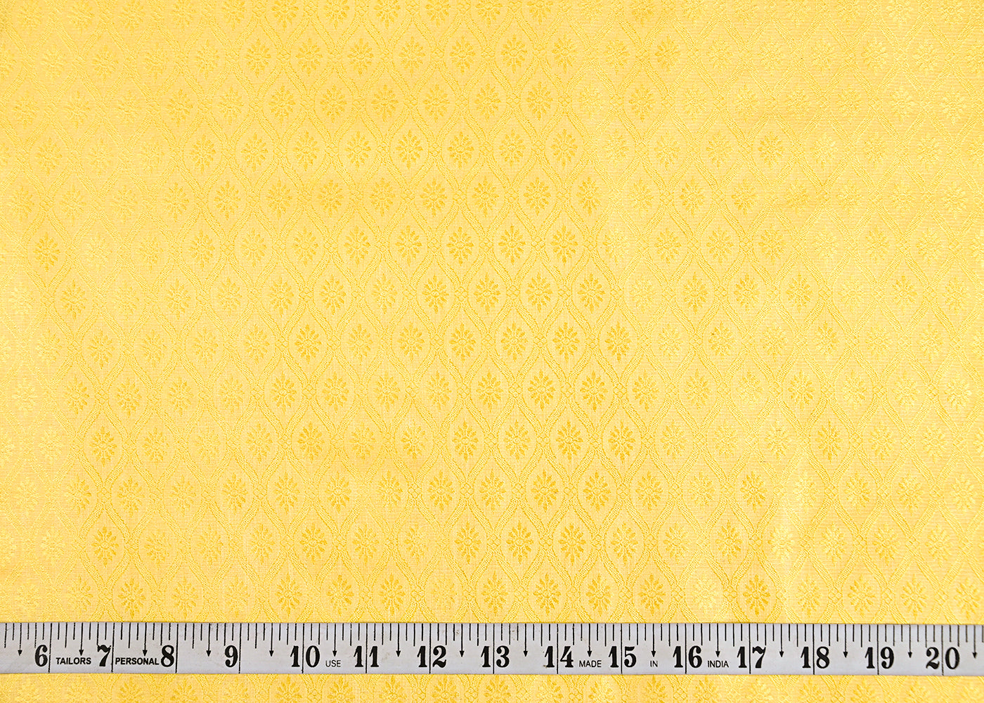 Yellow-Banarasi-Brocade-Fabric-With-Allover-Self-Work-22470-measurement-view