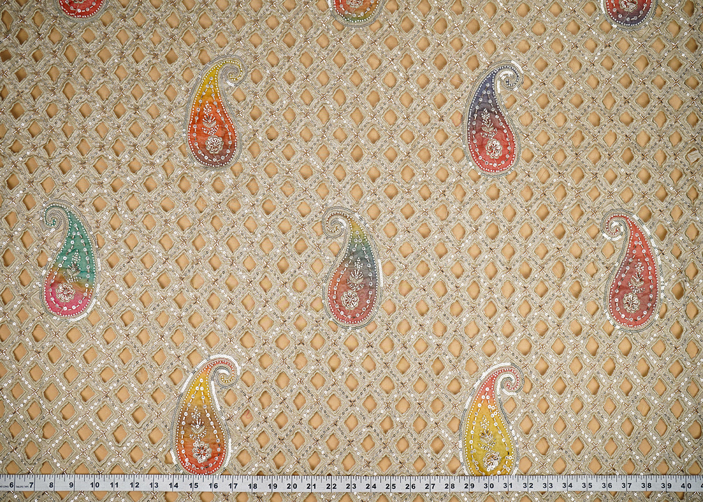 Chiku-Imported-Tissue-Fabric-With-All-Over-Sequins-Katdana-Bead-Patch-And-Cutwork-22476-measurement-view