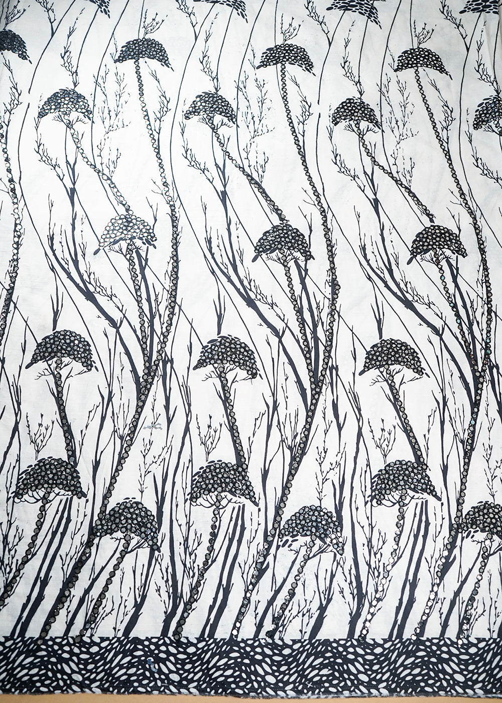 White-Cotton-Fabric-With-Allover-Thread-And-Faux-Mirror-Work-With-One-Side-Border-22480-work-view