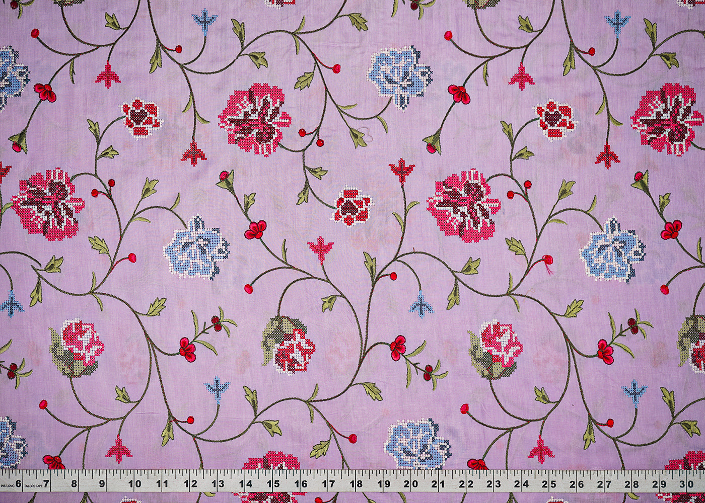 Lavender-Chanderi-Fabric-With-All-Over-Multi-Color-Thread-Work-22496-measurement-view