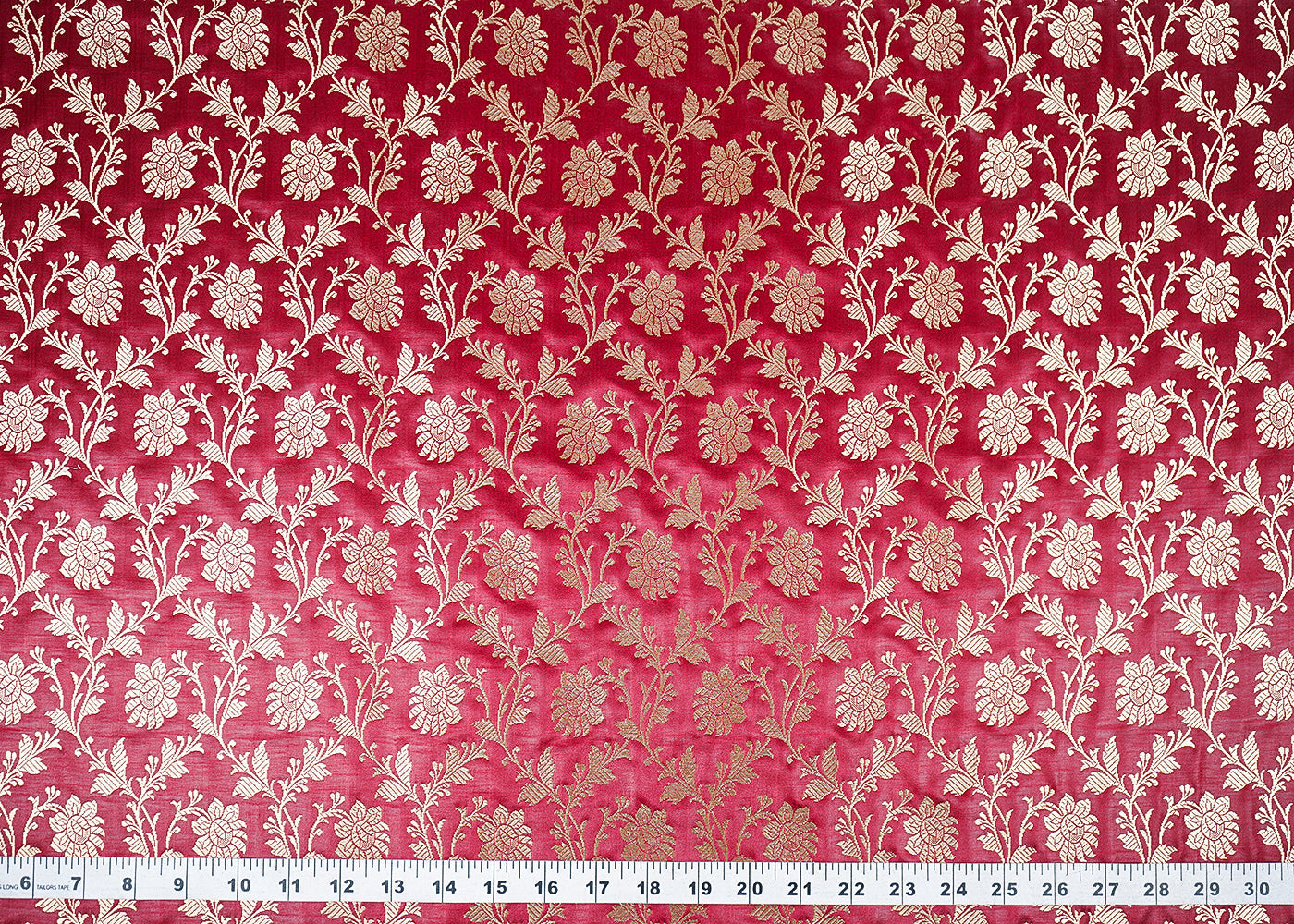Maroon-Banarasi-Brocade-Fabric-With-All-Over-Golden-Zari-Handloom-22544-measurement-view