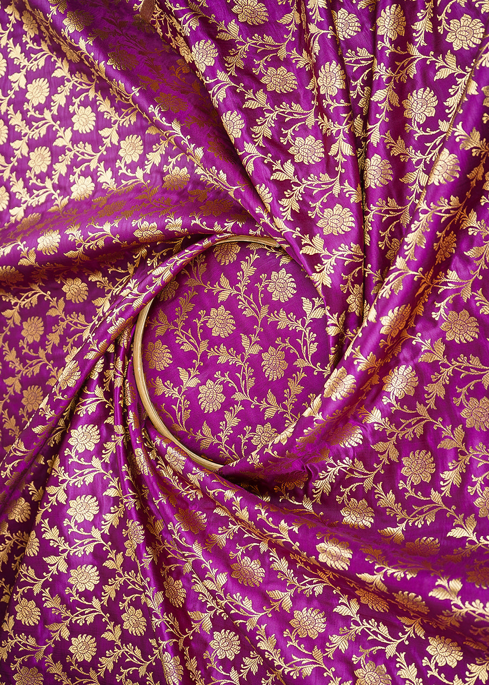 Purple-Banarasi-Brocade-Fabric-With-All-Over-Golden-Zari-Handloom-22550-close-view