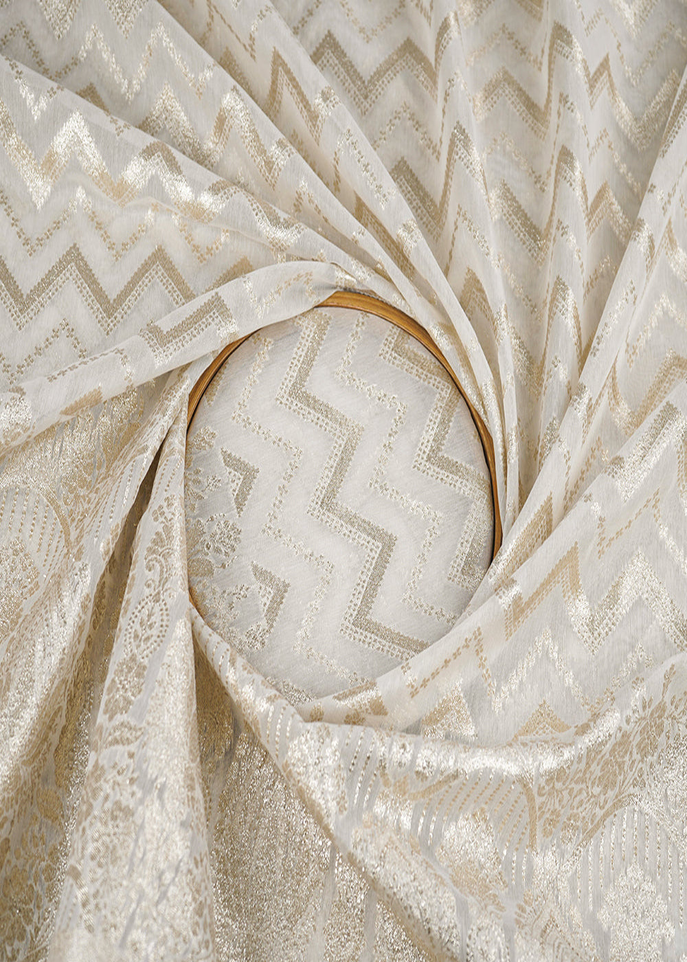 White-Dyeable-Chanderi-Fabric-With-All-Over-Zari-Handloom-With-One-Side-Border-22626-close-view