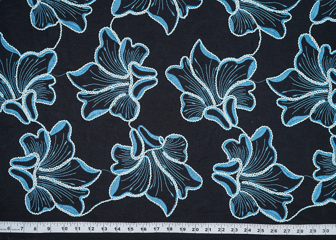 Black-Flex-Cotton-Fabric-With-All-Over-Blue-Thread-And-Dori-Work-22650-measurement-view