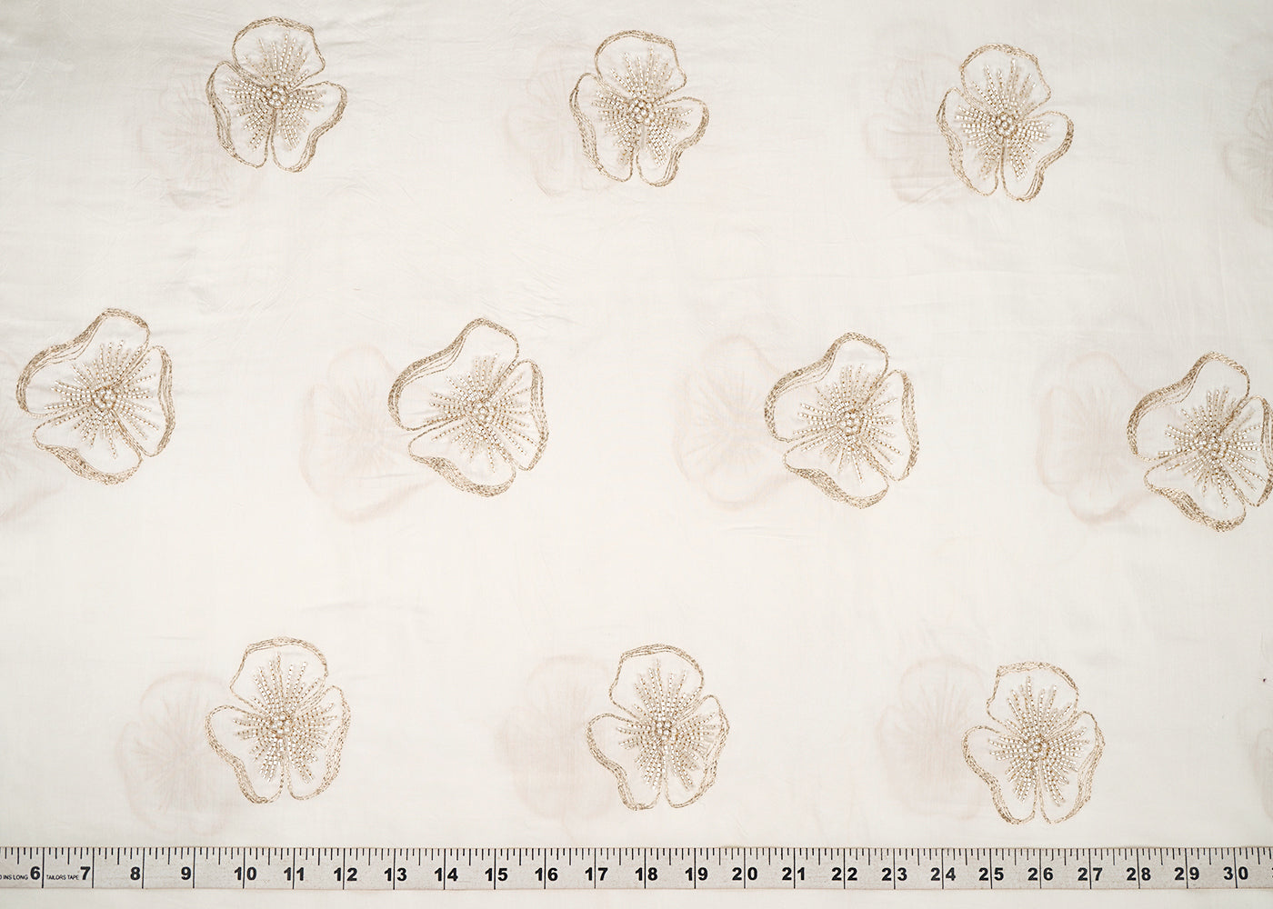 White-Dyeable-Muslin-Fabric-With-All-Over-Floral-Butta-Of-Zari-Bead-And-Katdana-Work-22704-measurement-view