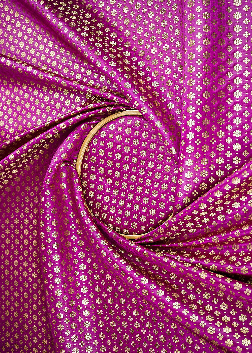 Purple-Banarasi-Brocade-Fabric-With-All-Over-Golden-Zari-Handloom-22727-close-view