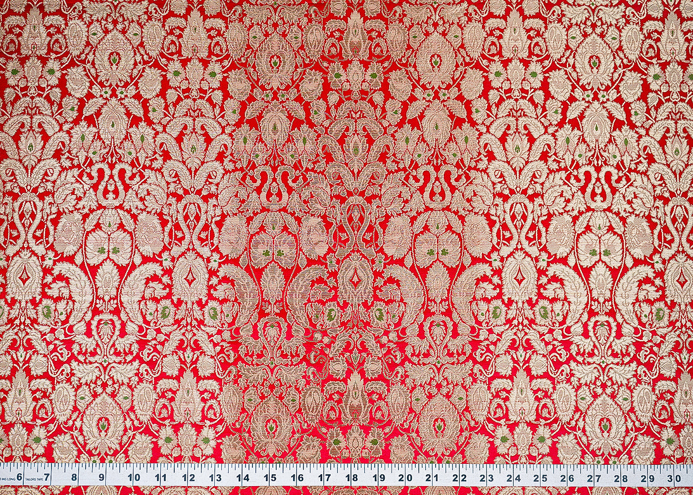 red-banarasi-brocade-fabric-with-all-over-golden-zari-handloom-22794-measurement-view