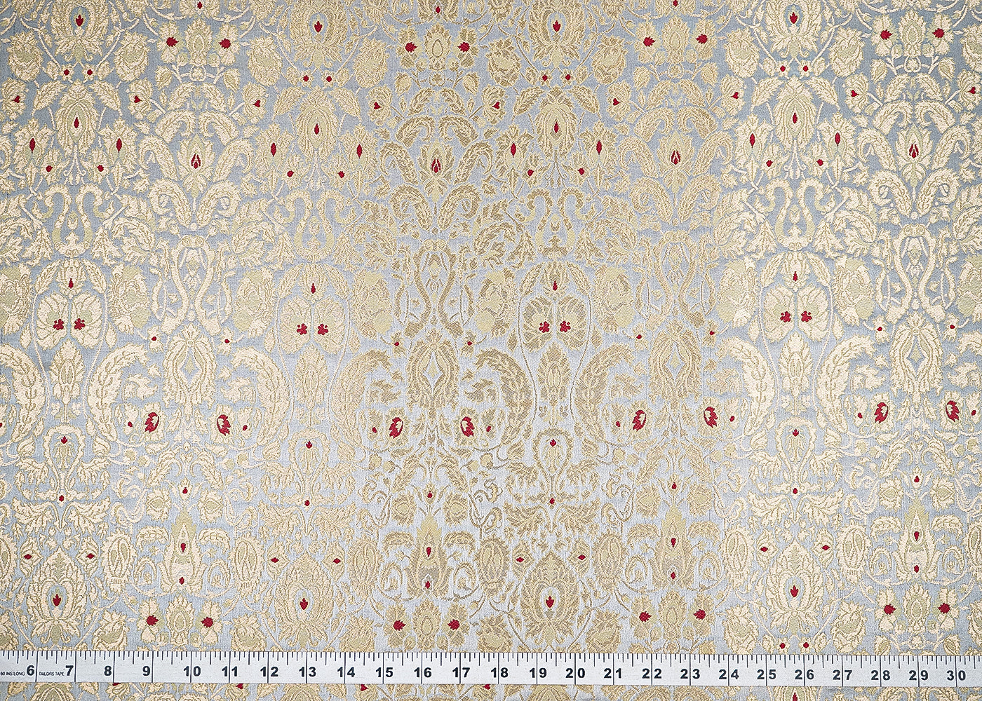 Light-Grey-Banarasi-Brocade-Fabric-With-All-Over-Golden-Zari-Handloom-22804-measurement-view