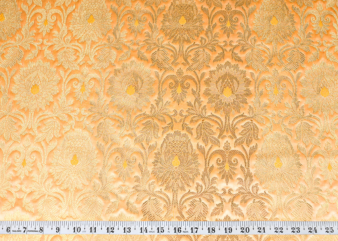 Mustard-Banarasi-Brocade-Fabric-With-All-Over-Golden-Zari-Handloom-22817-measurement-view