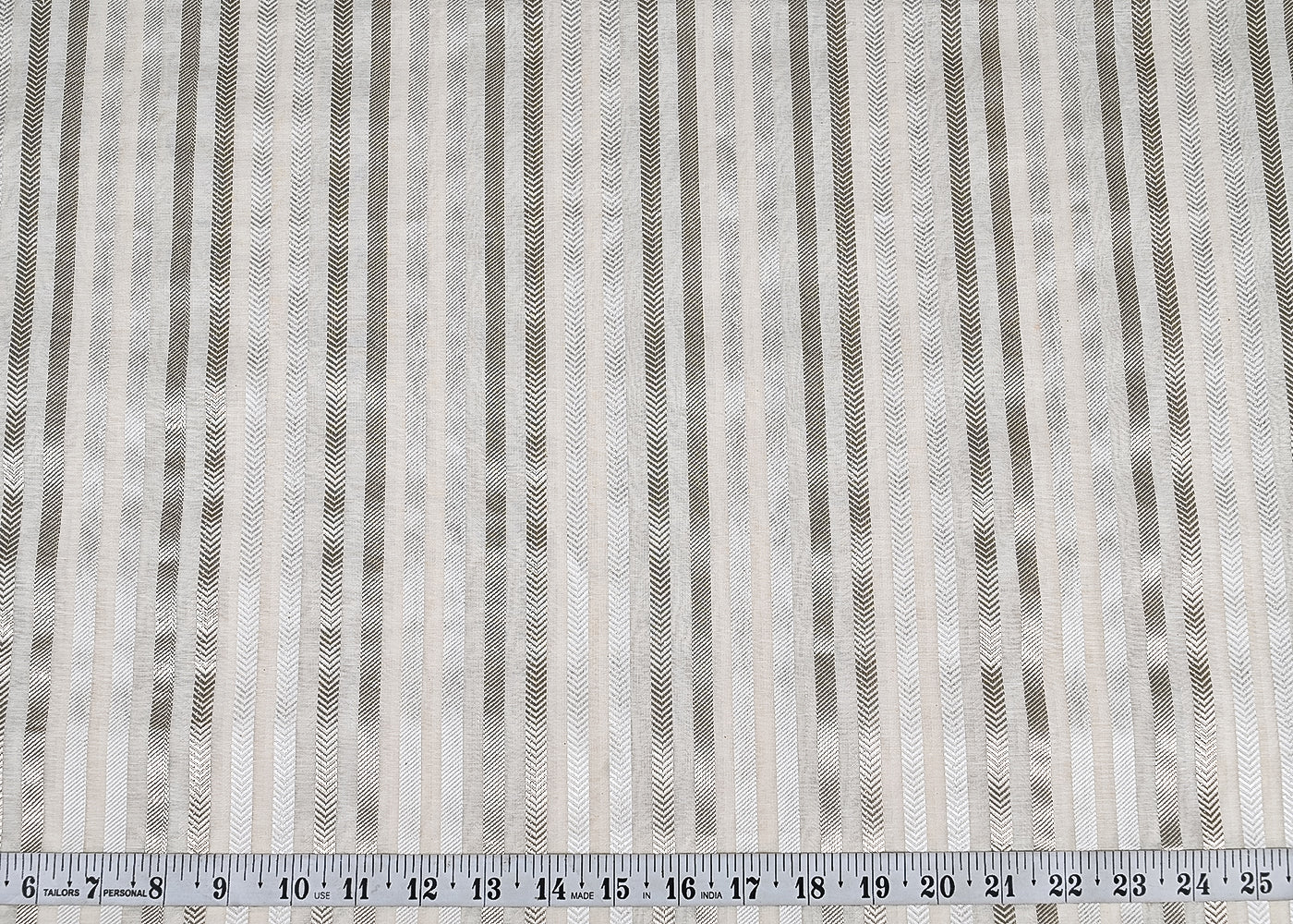 White-Dyeable-Chanderi-Fabric-With-All-Over-Dull-Gold-Zari-Handloom-22847-measurement-view