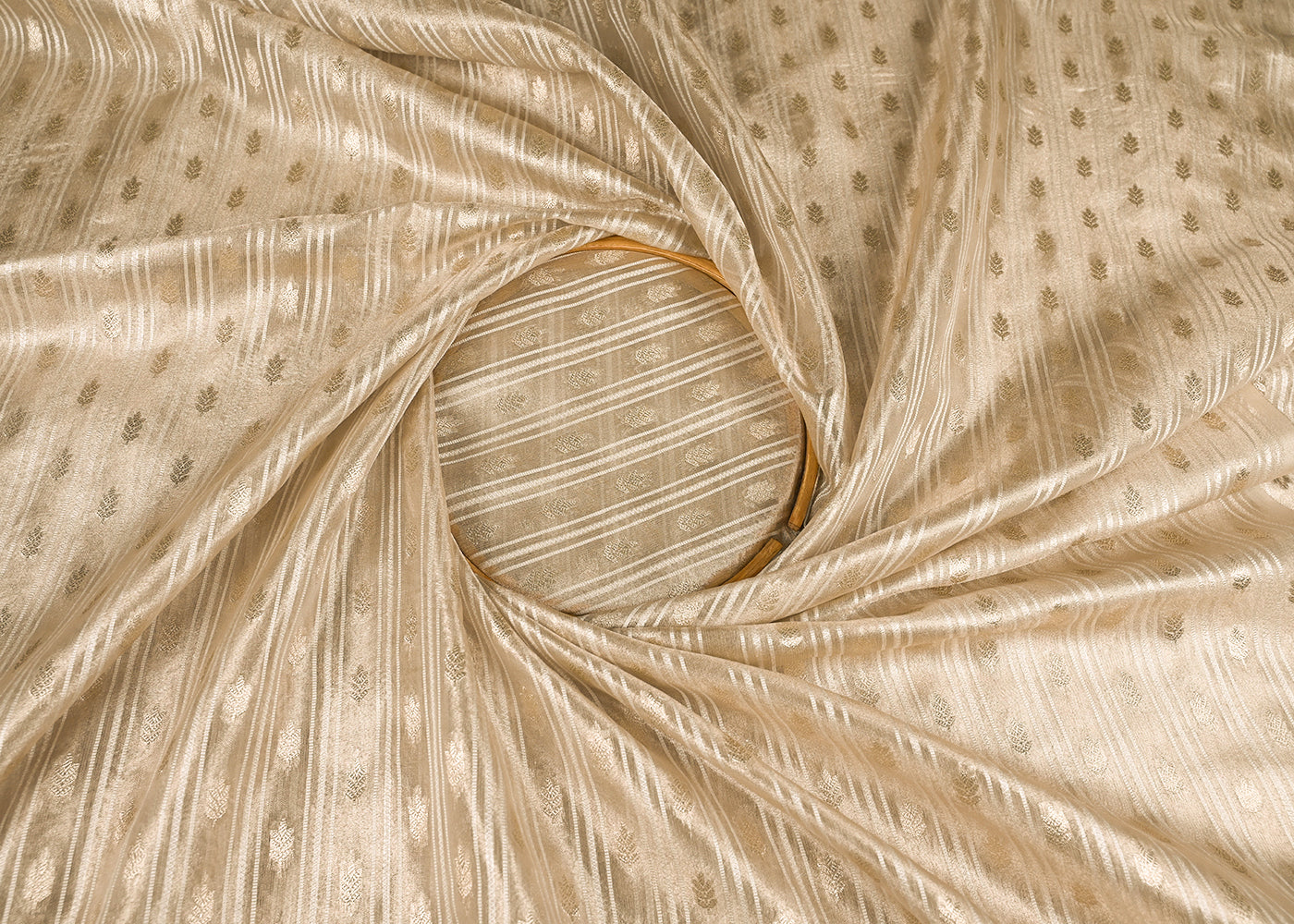 White-Organza-Fabric-With-All-Over-Zari-Handloom-22853-close-view