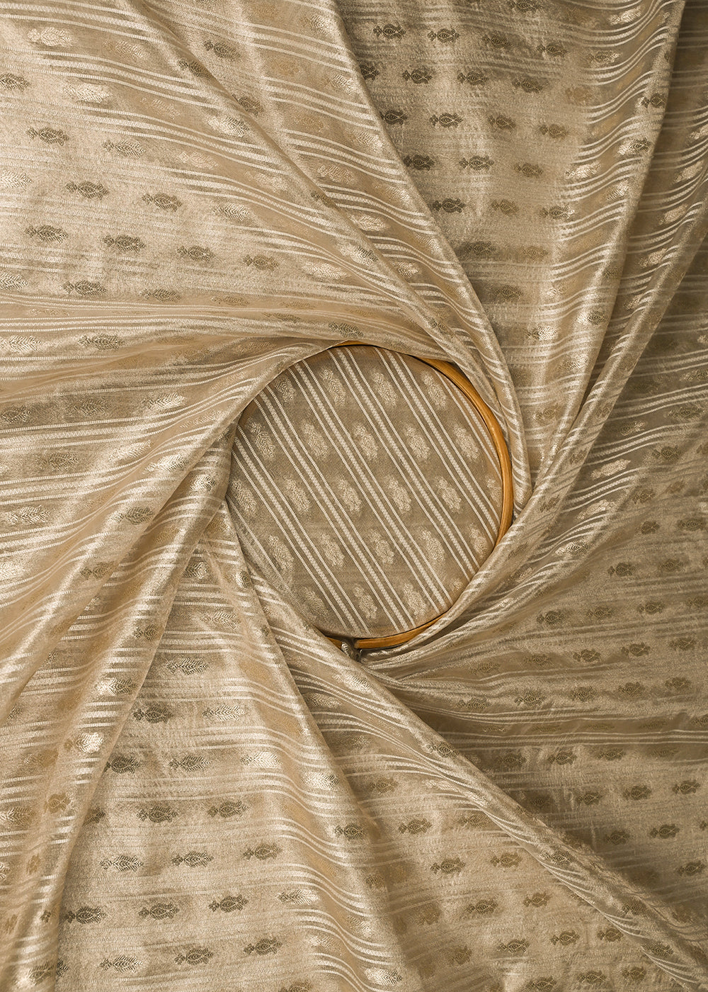 White-Organza-Fabric-With-All-Over-Zari-Handloom-22854-close-view