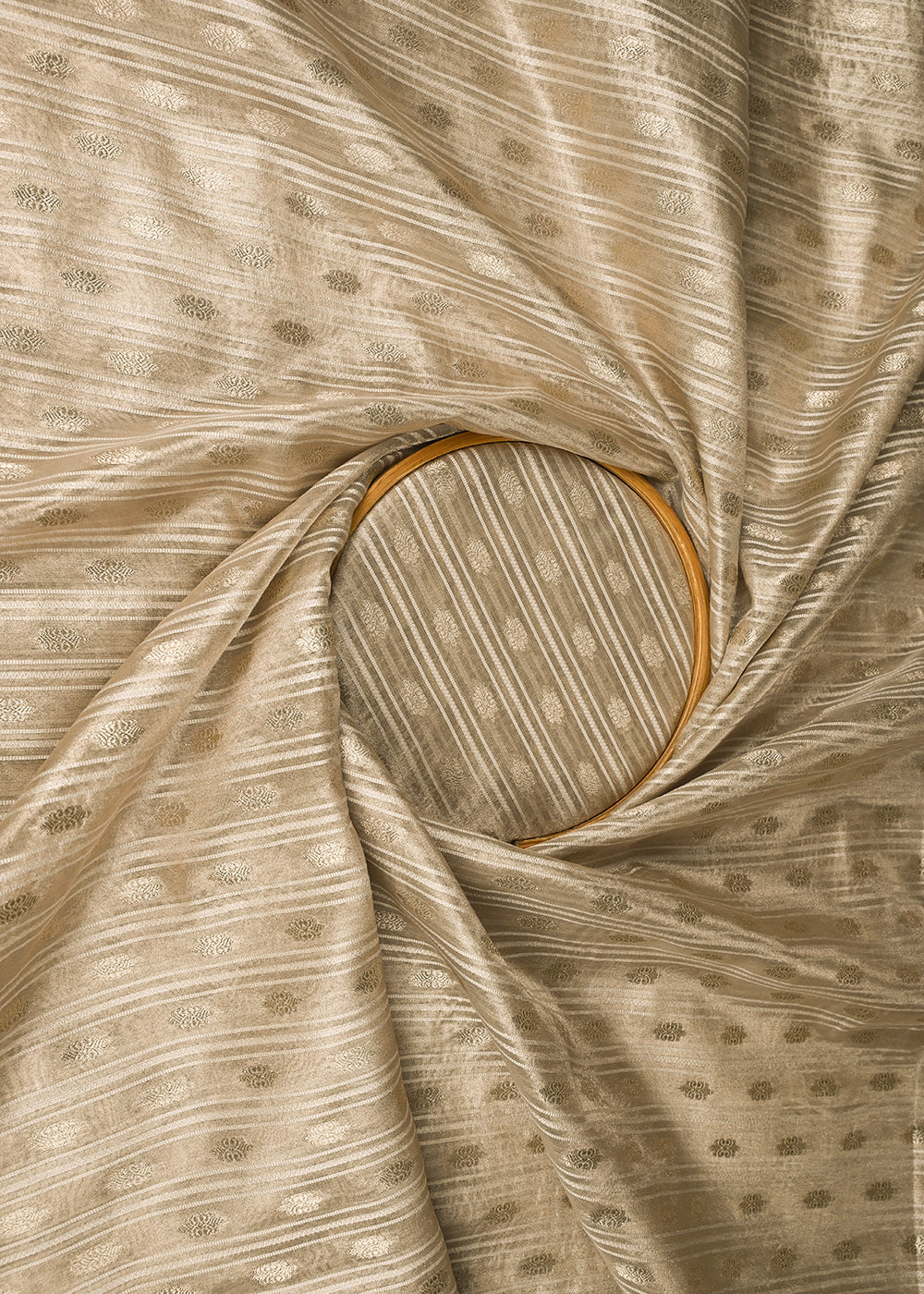White-Organza-Fabric-With-All-Over-Zari-Handloom-22856-close-view