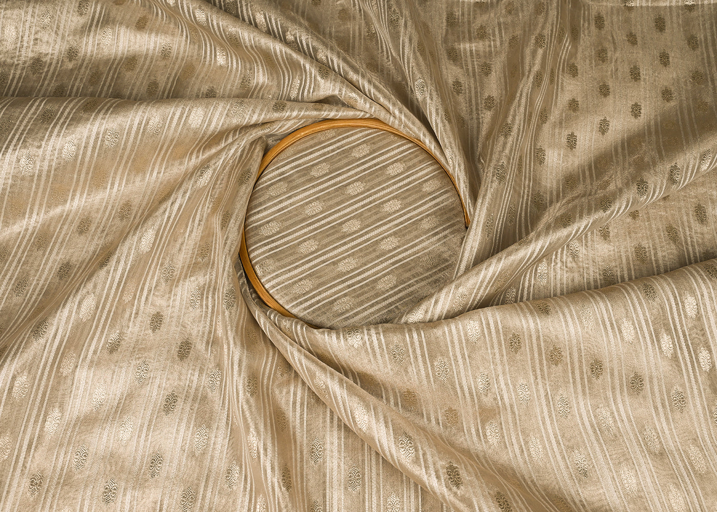 White-Organza-Fabric-With-All-Over-Zari-Handloom-22856-close-view