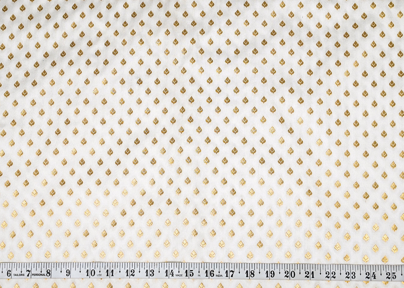 White-Dyeable-Silk-Fabric-With-All-Over-Golden-Zari-Handloom-22858-measurement-view