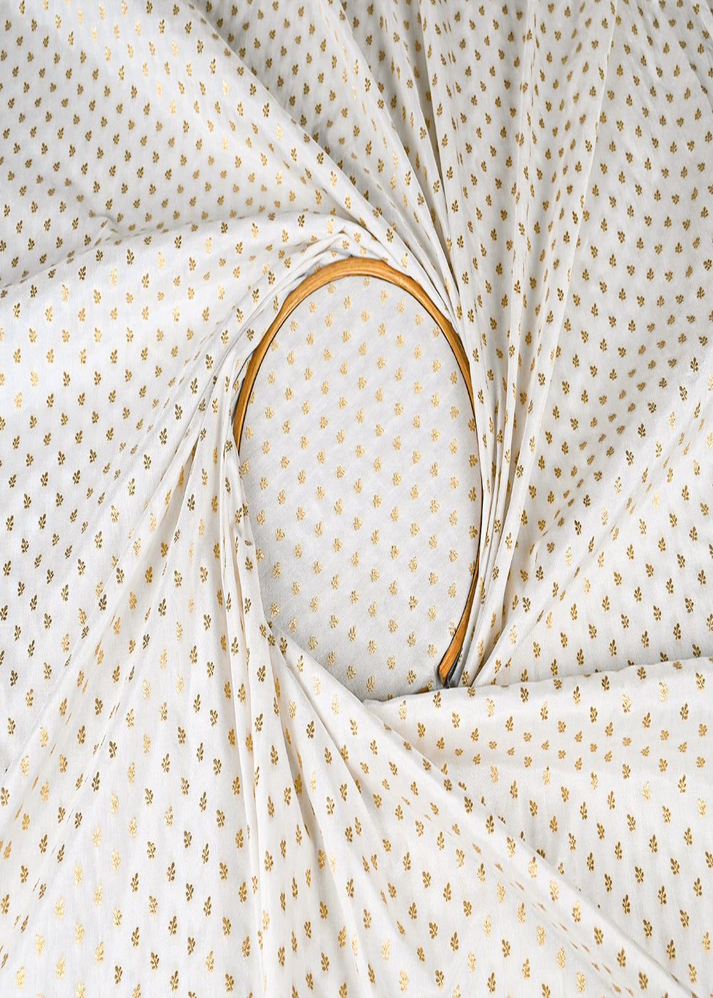 White-Dyeable-Silk-Fabric-With-All-Over-Golden-Zari-Handloom-22861-close-view