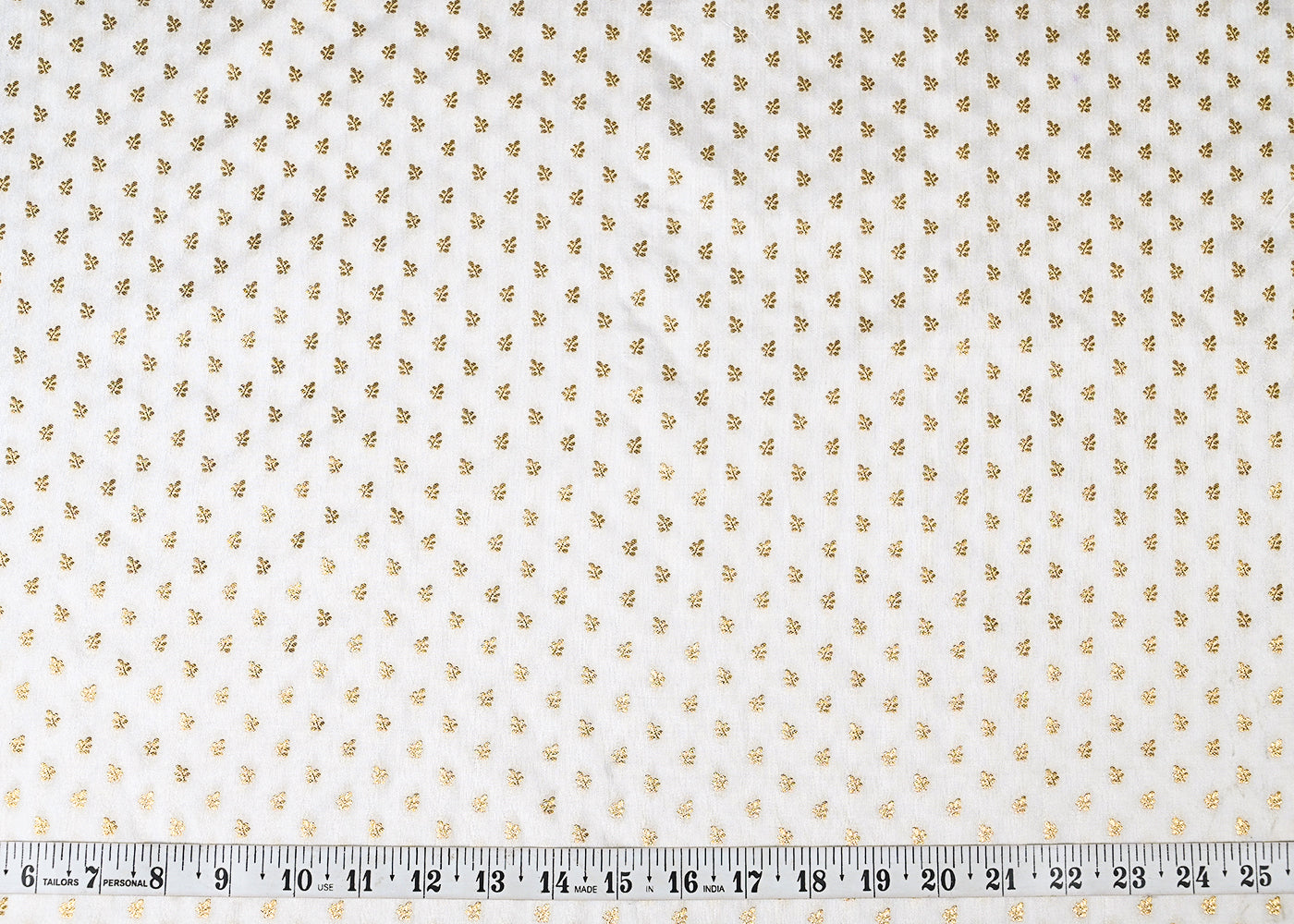 White-Dyeable-Silk-Fabric-With-All-Over-Golden-Zari-Handloom-22861-measurement-view