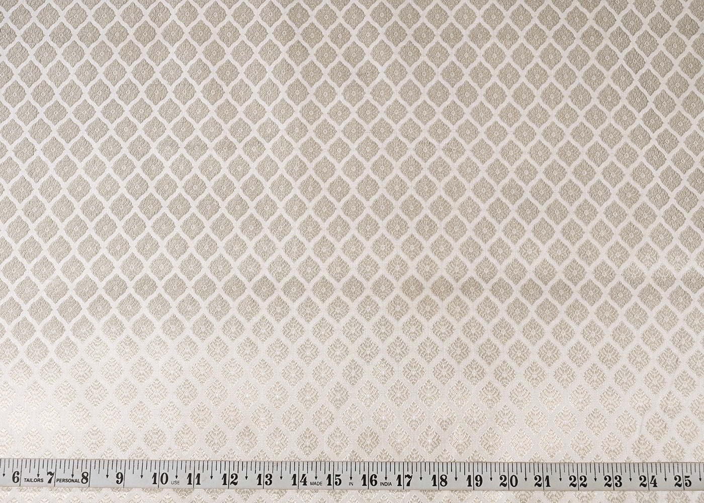 White-Banarasi-Brocade-Fabric-With-All-Over-Silver-And-Golden-Zari-Handloom-22916-measurement-view